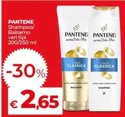 Coop Pantene Shampoo/Balsamo offerta