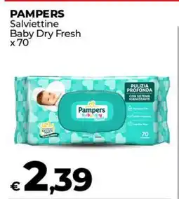 Coop PAMPERS Salviettine Baby Dry Fresh x 70 offerta