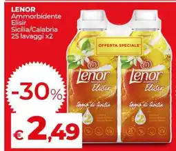 Coop LENOR Ammorbidente Elisir Sicilia/Calabria 25 lavaggi x2 offerta