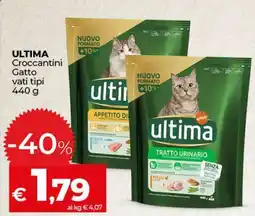 Coop ULTIMA Croccantini Gatto vari tipi offerta