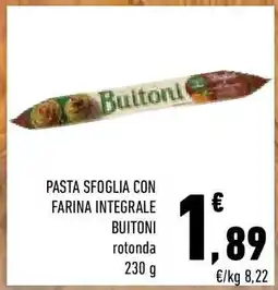 Conad Pasta Sfoglia con Farina Integrale Buitoni offerta