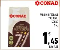 Conad FARINA INTEGRALE 7 CEREALI CONAD offerta