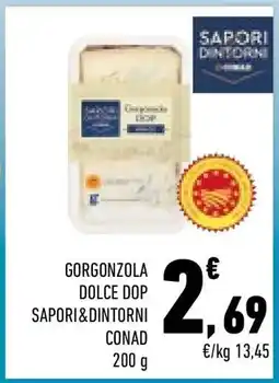 Conad Gorgonzola Dolce DOP Sapori&Dintorni Conad offerta