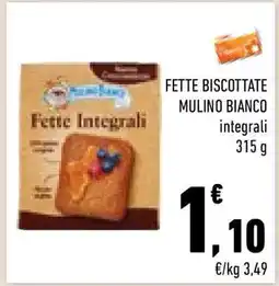 Conad Fette Biscottate Mulino Bianco offerta