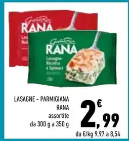 Conad LASAGNE - PARMIGIANA RANA offerta