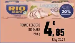 Conad TONNO LEGGERO RIO MARE offerta