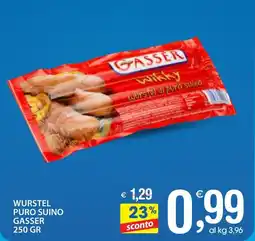 Qui Discount Wurstel puro suino GASSER offerta