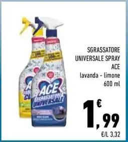 Conad SGRASSATORE UNIVERSALE SPRAY ACE offerta