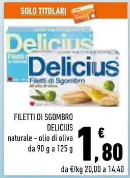 Conad Filetti di Sgombro Delicius offerta