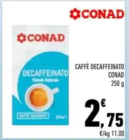 Conad CAFFE' DECAFFEINATO offerta