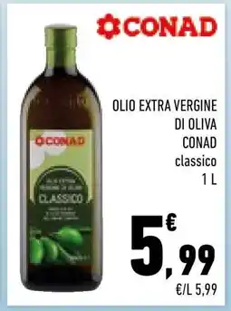 Conad OLIO EXTRA VERGINE DI OLIVA CONAD classico offerta