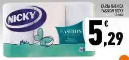 Conad Superstore Carta Igienica Fashion Nicky offerta