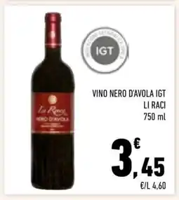 Conad VINO NERO D'AVOLA IGT offerta