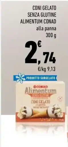 Conad CONI GELATO SENZA GLUTINE ALIMENTUM CONAD offerta