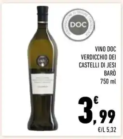 Conad Vino DOC Verdicchio dei Castelli di Jesi Barò offerta