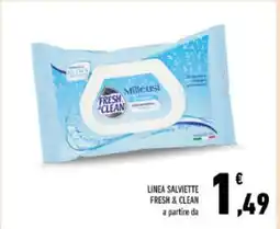 Conad LINEA SALVIETTE FRESH & CLEAN offerta