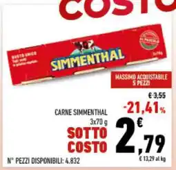 Conad CARNE SIMMENTHAL offerta