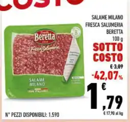 Conad Salame Milano Fresca Salumeria Beretta offerta