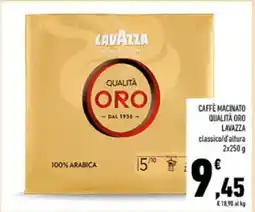 Conad Caffè Macinato Qualità Oro Lavazza offerta