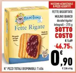 Conad Fette Biscottate Mulino Bianco offerta