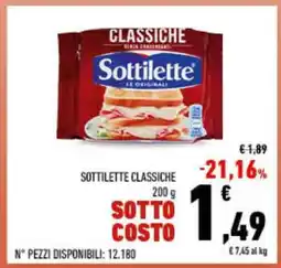 Conad Sottilette Classiche offerta