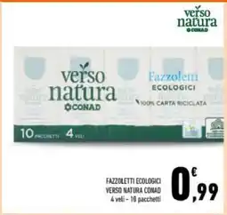 Conad Fazzoletti Ecologici Verso Natura Conad offerta