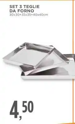 Conad SET 3 TEGLIE DA FORNO offerta