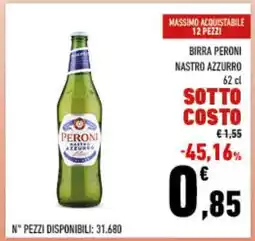 Conad Birra Peroni Nastro Azzurro offerta
