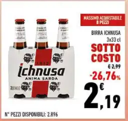 Conad BIRRA ICHNUSA offerta