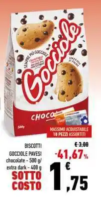 Conad Biscotti Gocciole Pavesi offerta