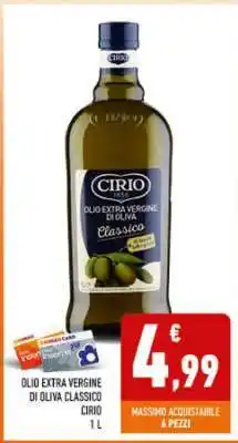 Conad OLIO EXTRA VERGINE DI OLIVA CLASSICO CIRIO offerta