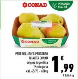 Conad Pere William's Percorso Qualità Conad offerta