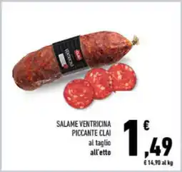 Conad SALAME VENTRICINA PICCANTE CLAI offerta