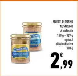 Conad FILETTI DI TONNO NOSTROMO offerta