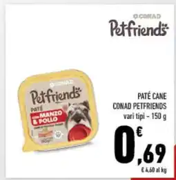 Conad Paté Cane Conad Petfriends offerta
