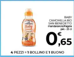 Conad BABY CAMOMILLA BIO SAN BENEDETTO offerta