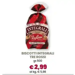 Famila BISCOTTI INTEGRALI TRE ROSSI offerta