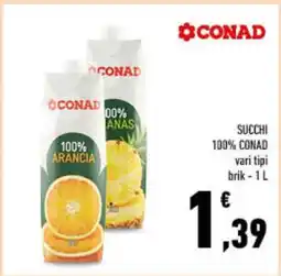 Conad SUCCHI 100% CONAD offerta