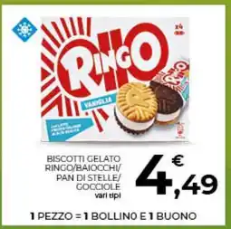 Conad BISCOTTI GELATO RINGO/BAIOCCHI/PAN DI STELLE/GOCCIOLE offerta