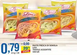 Qui Discount Pasta fresca di semola lisa trafile assortite offerta