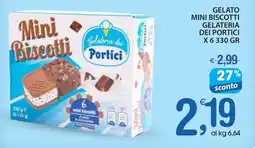 Qui Discount Gelato mini biscotti gelateria dei portici offerta