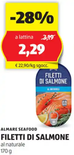 ALDI Almare seafood filetti di salmone offerta