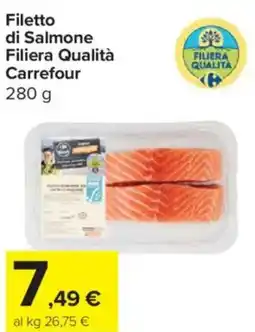 Carrefour Express Filetto di salmone Filiera Qualità Carrefour offerta