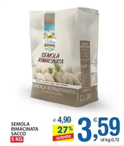 Qui Discount Semola rimacinata sacco offerta