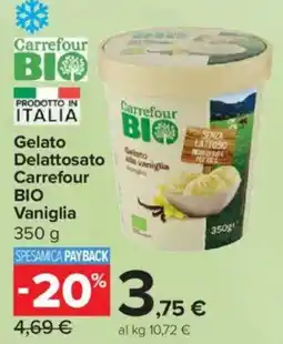 Carrefour Express Gelato delattosato carrefour bio vaniglia offerta