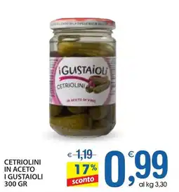 Qui Discount Cetriolini in aceto I GUSTAIOLI offerta