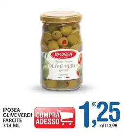 Qui Discount Iposea olive verdi farcite offerta