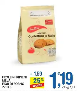 Qui Discount Frollini ripieni mela FIOR DI FORNO offerta