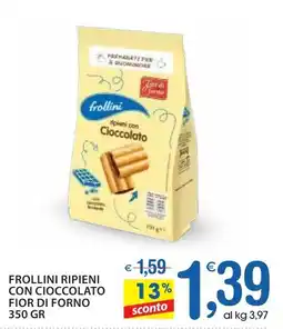 Qui Discount Frollini ripieni con cioccolato FIOR DI FORNO offerta