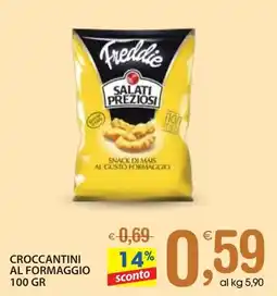 Qui Discount Freddie croccantini al formaggio offerta